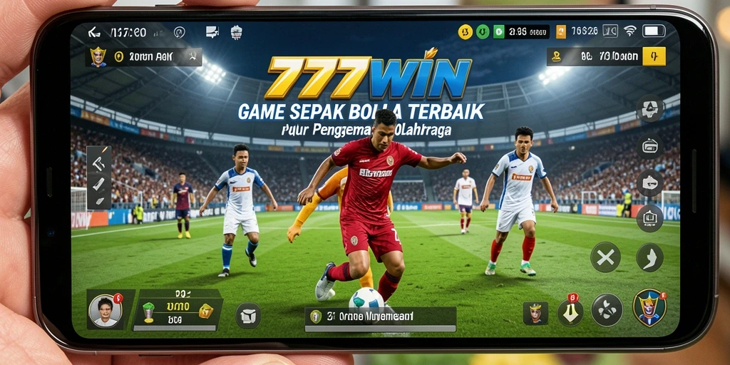 Screenshot gameplay dari 777WIN yang menunjukkan aksi futbol yang mendebarkan.