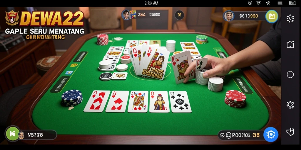 Gameplay DEWA22 dengan tampilan menarik yang menggugah semangat.
