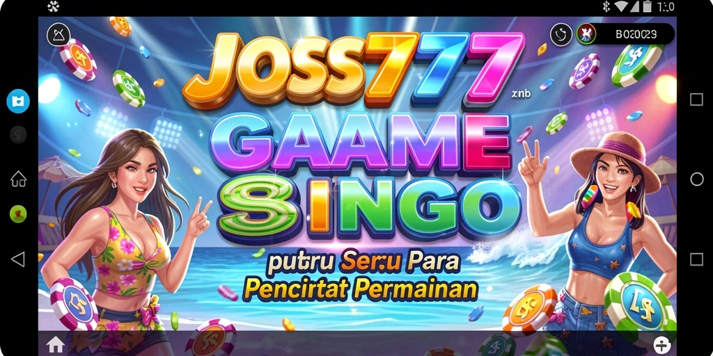 Gameplay seru Bingo dalam aplikasi JOSS777 yang menantang.