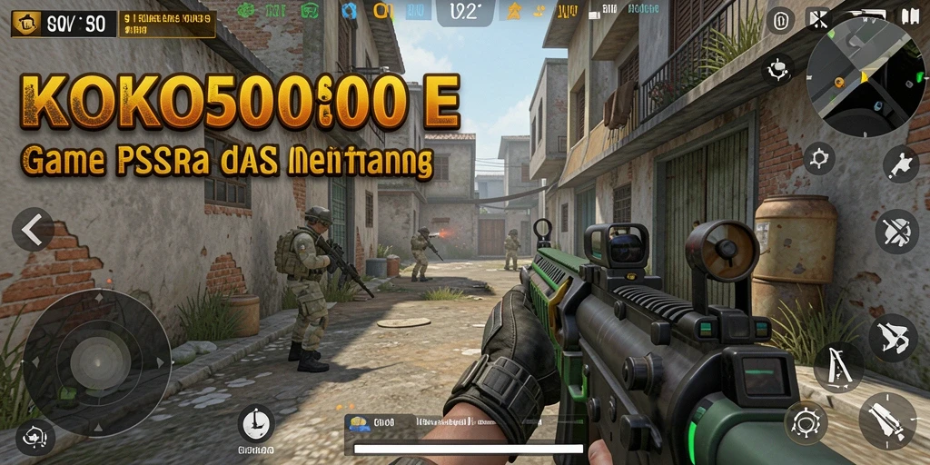 Screenshot KOKO5000 menampilkan aksi tembak-menembak yang seru dalam permainan FPS.