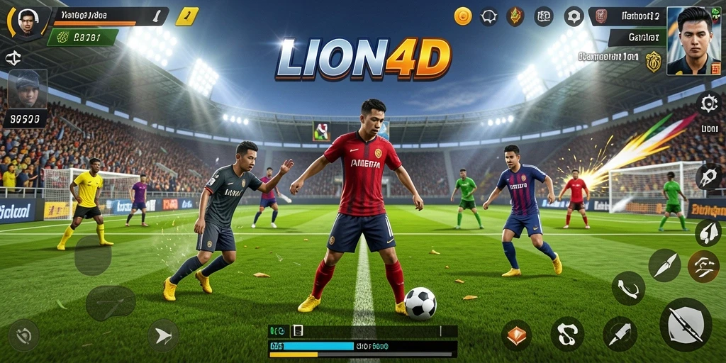 Tampilan gameplay seru dan interaktif di LION4D.