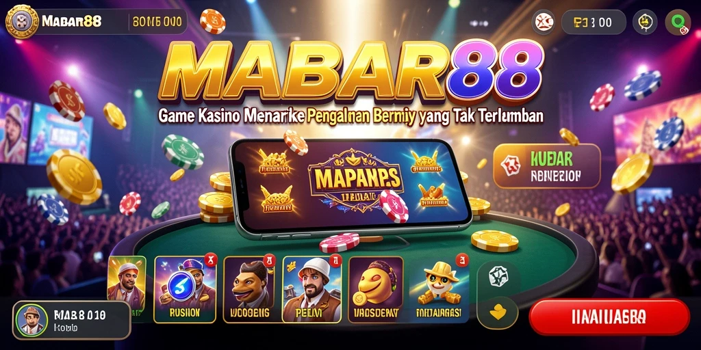 Tampilan permainan kasino seru di MABAR88 yang menggoda.