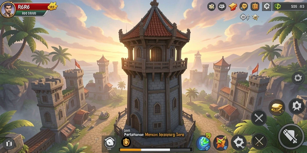 Gameplay R6R6 yang mendebarkan dalam Tower Defense.
