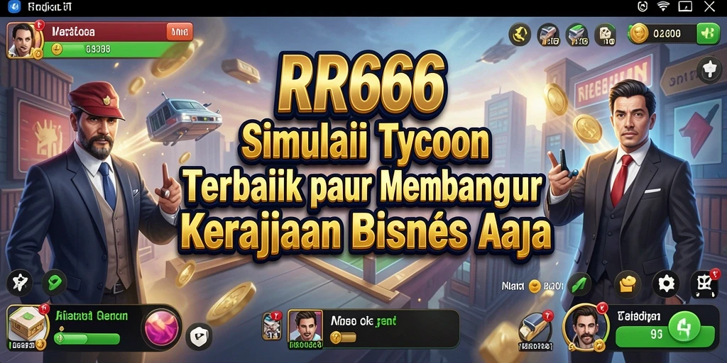Tampilan gameplay menarik dari RR666 yang menantang strategi bisnis.