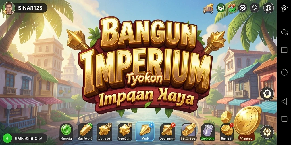 Screenshot gameplay SINAR123 dengan berbagai pilihan pengembangan bisnis.