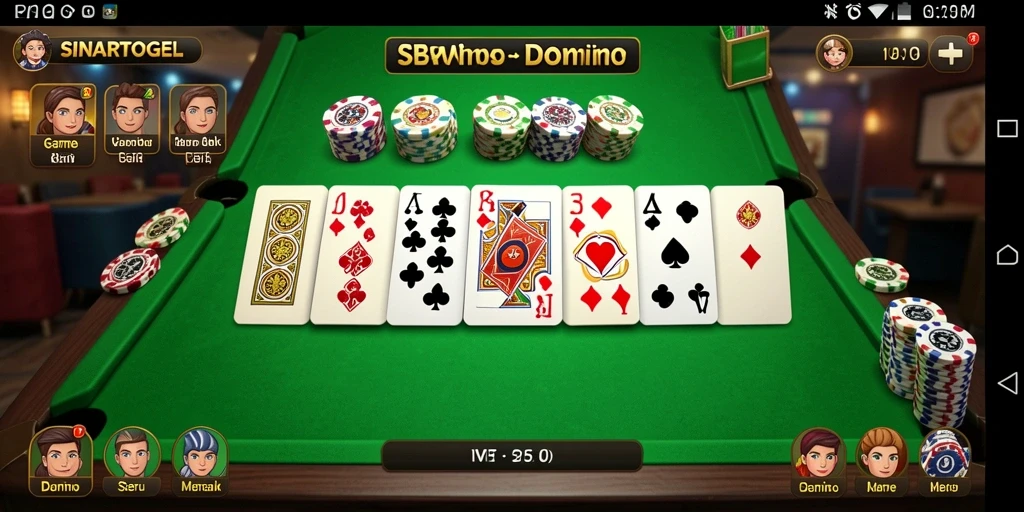 Screenshot gameplay SINARTOGEL yang menunjukkan keseruan permainan Domino.