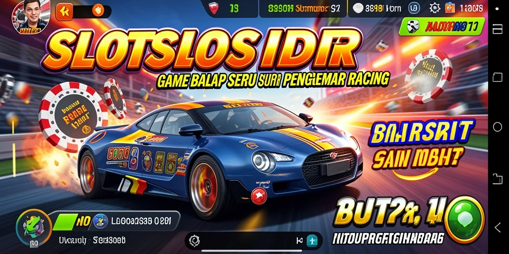 Tampilan gameplay SLOTSIDR dengan intensitas balap yang mengesankan.