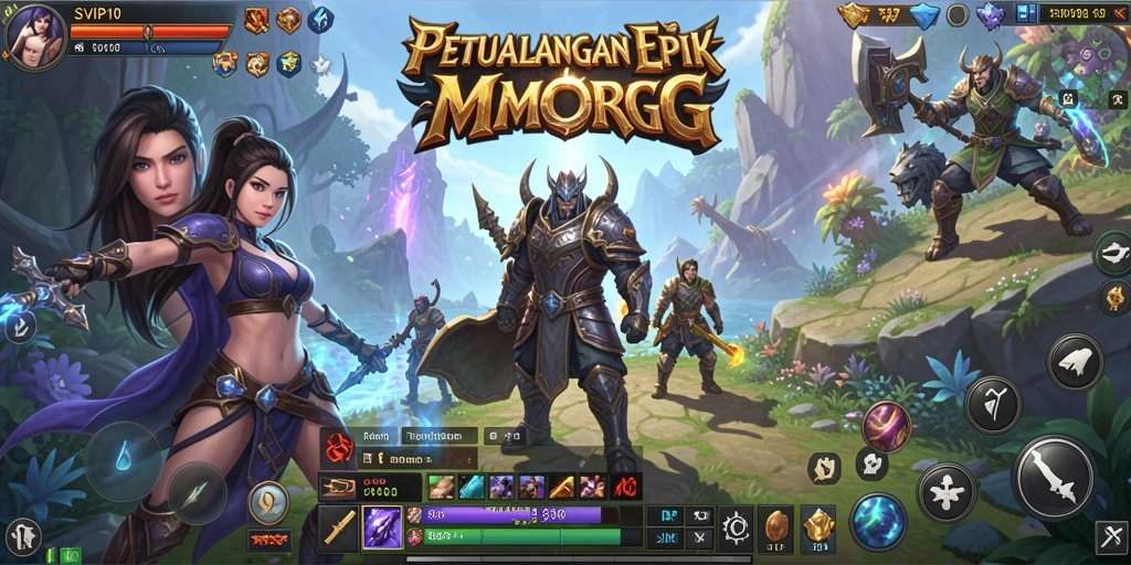 Screenshot gameplay SVIP10 menampilkan petualangan seru di dunia MMORPG.