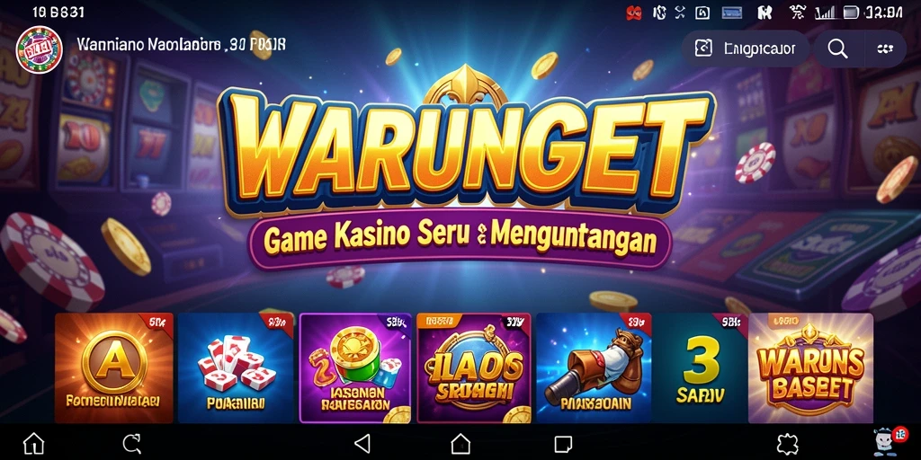 Tampilan gameplay seru dari aplikasi Kasino WARUNGBET.