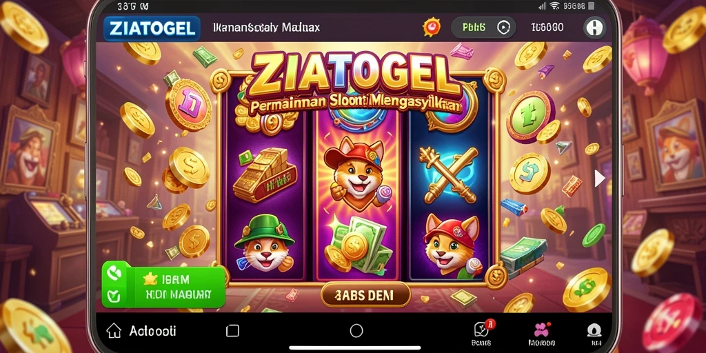 Tampilan gameplay menarik dari ZIATOGEL yang penuh warna.